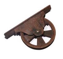 Matching Bottom Track Rollers for Sliding / Pocket Doors, Antique Hardware