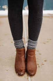 34 Ideas How To Wear Ankle Boots With Leggings And Socks How To Wear Ankle Boots Fashion Style