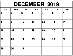 December 2019 Calendar Template Pdf And Word Printable Calendar Holidays Free Printable Calendar Templates Printable Calendar Template Calendar Printables
