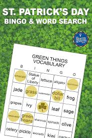St Patrick S Day Activities Learning Games For Kids Bingo Games For Kids Bingo