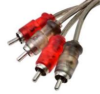 Conext Link Audio RCA Interconnect Cable Patch Male to Male OFC Spiral  Braid (12FT, 2 Pack) （13016）