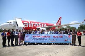 Airasia Celebrated Its Inaugural Flight From Kuala Lumpur To The Stylish Coastal Town Of Hua Hin Th Malaysia Travel Kuala Lumpur International Airport Air Asia