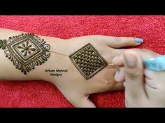 Latest Unique Easy Stylish Mehndi Design For Back Hand Arham Mehndi Designs Youtube Stylish Mehndi Mehndi Designs Mehndi Patterns