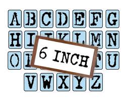 Our website offers free printable stencils for pictures, people, alphabet letters and numbers.we list printable stencils in mostly graphic jpg format. 6 Inch Stencils Etsy