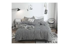 Target has you covered for every season with electric blankets and flannel sheets in the winter and light quilts and linen. Jumeey Black And White Striped Duvet Cover Queen Men Women Cotton Ticking Stripes Bedding Sets Full Modern White Black Bed Cover Full Size Matt Blatt