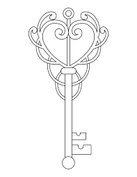 From cute heart pictures for preschool kids to color to more detailed and intricate designs for big kids and adults, we hope you find a coloring page that you like! Printable Elegant Heart Key Coloring Page