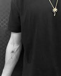 See more ideas about tattoos, palm tree tattoo, tree tattoo. Small Palm Tree Tattoo On The Right Inner Forearm