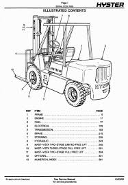 Original Illustrated Factory Spare Parts List For Hyster Forklift Truck F005 Series Original Factory Manuals For Hyster Forklift Trucks Contains High Quality I