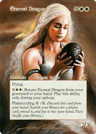 Mtg Alter Eternal Dragon By Proxy14 Card Art Mtg Altered Art Magic The Gathering Cards