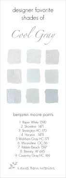Choose two or three colors from this section and the lighting in most paint stores is fluorescent and can greatly distort a color's true appearance. 9 Fabulous Benjamin Moore Cool Gray Paint Colors Laurel Home