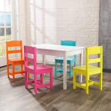 Highlighter Kids 5 Piece Writing Table And Chair Set Table And Chairs Chair Set Table And Chair Sets