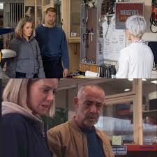 Coronation - Corrie Twist: Carl threatens Kevin in the garage, but Abi  shouts from behind: “If you touch Kevin, everyone will know everything.”  Lisa hears this through the door—will she bring Carl