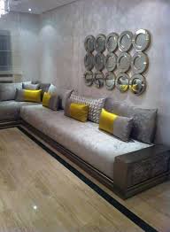 Salon Gris Jaune Decoracion Homedecor Muebles Living Room Design Decor Living Room Sofa Design Moroccan Living Room