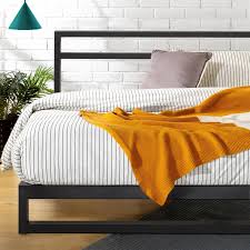A twin will support 250 lb max. Zinus Trisha Queen Bed Frame Base With Headboard 18cm Steel Heavy Duty Metal Frame Black Bunnings Australia