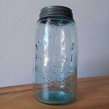 Lot - Antique Mason'S Patent Nov 30Th 1858 With Ball Zinc Lid. Quart Size  Clear Fruit Jar.