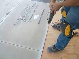 Cement backer board for floor tile. How To Install Backer Board Durock For Floor Tile Youtube