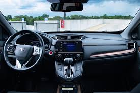 This suv offers stylish trim options, an available hybrid powertrain and hybrid touring shown with black leather. 2021 Honda Cr V Interior Photos Carbuzz