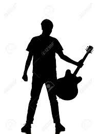 Silhouette Of A Man Playing Guitar Stock Photo Picture And Royalty Free Image Image 4374828 Man playing guitar silhouette from musicians, guitar, and music. silhouette of a man playing guitar