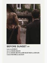 Before Sunset 2004 Poster By Lucyet In 2021 Iconic Movie Posters Movie Posters Minimalist Film Posters Minimalist