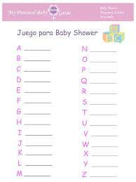 Crucigrama juegos para baby shower con respuestas. Baby Shower Games In Spanish My Practical Baby Shower Guide Baby Blocks Baby Shower Abc Baby Shower Free Printable Baby Shower Games