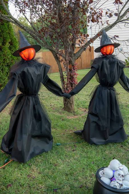 DIY Outdoor Halloween Witches +Video • Craving Some Creativity