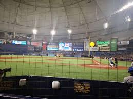 tropicana field section 119 home of tampa bay rays