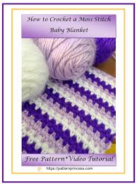 How To Crochet A Moss Stitch Baby Blanket Pattern Princess