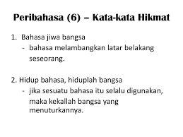 Lombong emas dalam diri kita ialah fikiran anda boleh menggalinya sepuas yang anda inginkan. Peribahasa 6 Kata Kata Hikmat Ppt Download