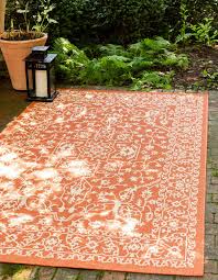 Bold and inspiring, the beautiful contemporary design of this rug are sure to add something new and fresh to any decor. Terracotta 5 X 8 Outdoor Botanical Rug Rugs Com