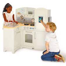 Shop for kitchens, playfood & housekeeping in pretend play. Classic Wooden Deluxe Kitchen Sam S Club Wooden Kitchen Playsets Wooden Play Kitchen Stainless Steel Accessories