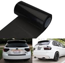 Amazon Com 12 By 48 Inches Self Adhesive Headlight Tail Lights Fog Lights Tint Vinyl Film 12 X 48 Dark Black Automotive