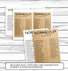 There's a printable baby word scramble as well as an . Rustic Instant Download Twins Baby Shower Word Scramble Twins Baby Shower Games Bundle Celebrity Twin Quiz Baby Shower Twin Trivia Party Games Party Favors Games