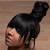Bun With Bangs Hairstyles For Black Hair