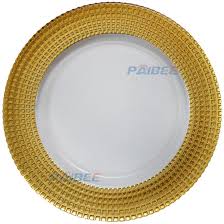 Disposable heavy duty plastic dinner chargers. China Glass Charger Plate Decoration Plates Shining Gold Rim Clear Charger Plates China Charger Plates And Wedding Charger Plates Price
