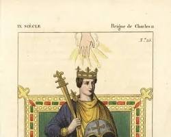 Image of Charles the Bald King of West Francia medieval portrait
