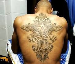 Lonzo ball s tattoos what does his new body art mean. Best Religious Tattoos Ever Fear No Man But God Tattoo By Flickr