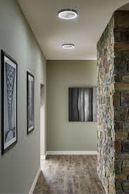 Minimalist Design And Elegant Engineering Combine In The Powerful Crest 17 Led Ceiling Light From Lbl Li Hallway Lighting Hall Lighting Hallway Ceiling Lights