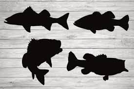Check out our bass fish silhouette selection for the very best in unique or custom, handmade pieces from our shops. Bass Fish Silhouette Graphic By Rayan Creative Fabrica