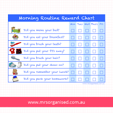 routine and reward charts