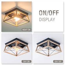 With two smooth white ceramic undermount sinks and a genuine white marble countertop and. Viluxy Retro Industrial Rectangle Flush Mount Ceiling Light Fixture With Wood Shade For Hallway Entryway Passway Farmhouse Goals