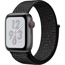 Black Apple Watch With Light Pink Band Apple Watch Series 4 Nike Gps Cellular 40mm Space Gray Aluminum Case With Nike Sport Loop Black B Buy Apple Watch Apple Watch Space Grey Apple Watch Nike