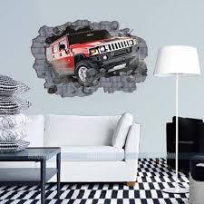 Erstaunlich 3d Auto Wohnzimmer Wandtattoo Wandsticker Wandaufkleber Kinderzimmer Dekor Wandtattoo Kinderzimmer Wandsticker