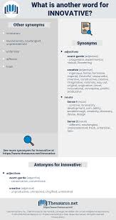 Synonyms For Innovative Thesaurus Net