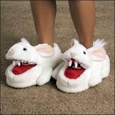 I May Need Some Of These Monty Python Rabbit Rabbit Slippers Bunny Slippers
