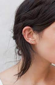 Luna Fase Cuatro Aretes Laton Etsy Ear Jewelry Earings Piercings Ear Peircings