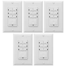 Enerlites Bathroom Timer Countdown Switch Het06a In Wall Electrical Timer For Fans Electrical Outlets Indoor And Outdoor Lights With On O Electrical Outlets