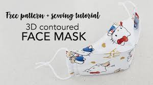Diy mask, face mask pattern printable. Free Mask Pattern Download Contoured 3d Face Mask Japanese Sewing Pattern Craft Books And Fabrics