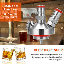 Load a beer torp (holds 2ll which is just under four pints) into the sub, feed a rubber tube through to the tap and your perfect pint is almost ready to be poured. Mini Beer Keg 304 Stainless Steel Ball Lock Wine Tap Dispenser For 3 6l 5l 10l Homebrew Beer Tool
