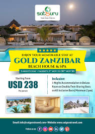 Hurry Up Enjoy Your Memorable Stay At Gold Zanzibar Beach House Spa In 2020 Zanzibar Beaches Zanzibar Stay The Night