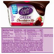 Fantastic Food Find Dannon S 100 Calorie Light And Fit Chocolate On Top Strawberry Greek Yogurt Strawberry Nutrition Facts 100 Calories Calorie